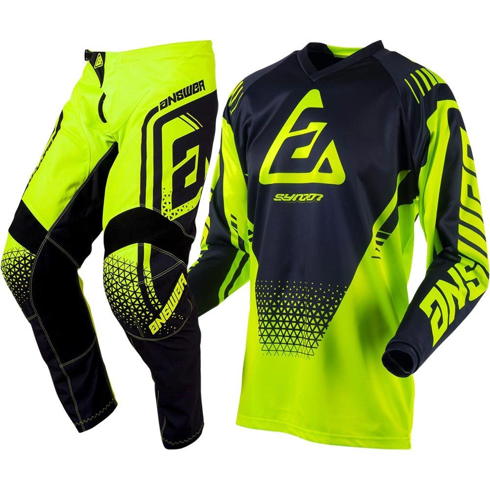 Answer 2019 Syncron Drift Motorcross Pant 34 Hyper Acid//Black