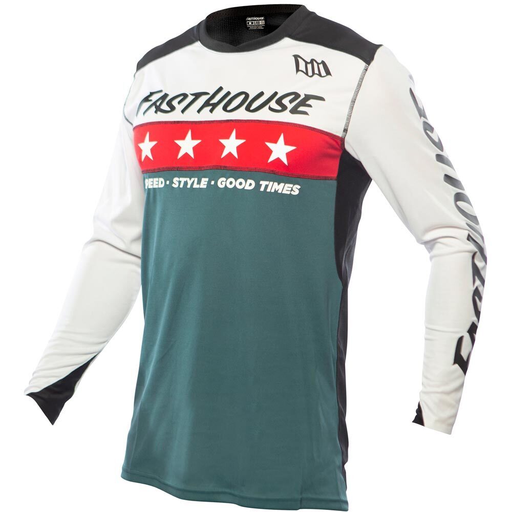 FASTHOUSE 2023 ELROD ASTRE WHITE / SLATE JERSEY