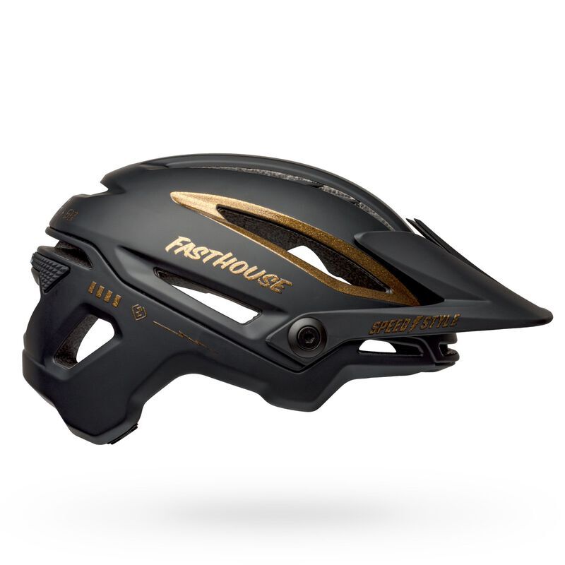 BELL SIXER MIPS MTB FASTHOUSE MATTE GLOSS BLACK GOLD HELMET