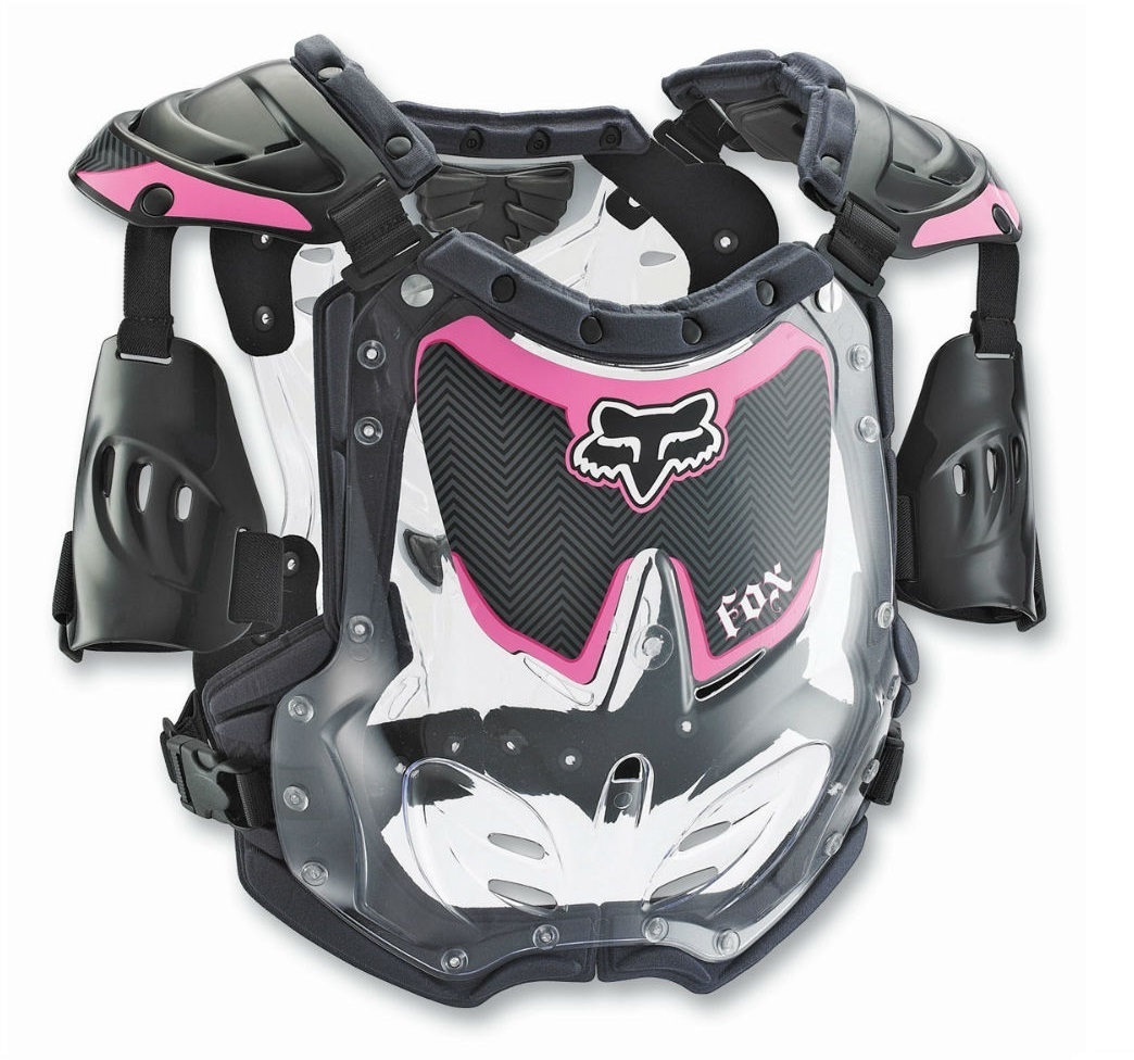 FOX R3 CLEAR/PINK GIRLS BODY ARMOUR
