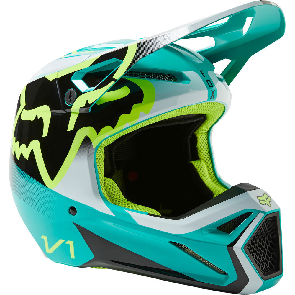 FOX 2023 V1 LEED TEAL HELMET