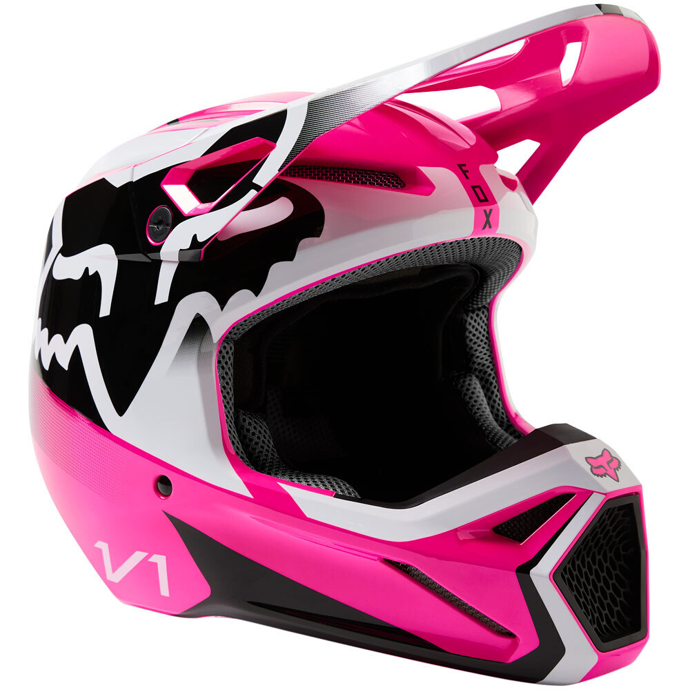 FOX 2023 V1 LEED PINK KIDS HELMET