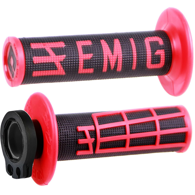 ODI V2 EMIG BLACK/RED 2T/4T LOCK ON GRIPS