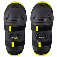 ONEAL KIDS PEEWEE BLACK/HI-VIZ KNEE GUARDS