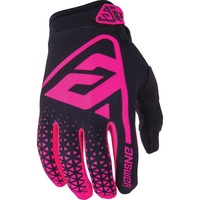 ANSWER 2019 AR-1 FLO PINK/BLACK KIDS GLOVES