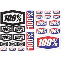 100% 8 X 5.5" STICKER DECAL SHEET