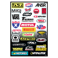 FACTORY EFFEX FX SPONSOR STICKER SHEET C