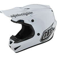 TROY LEE DESIGNS 2024 SE4 POLY MONO WHITE HELMET