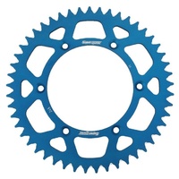 SUPERSPROX YAMAHA YZ/YZF/WR/WRF BLUE ALLOY REAR SPROCKET