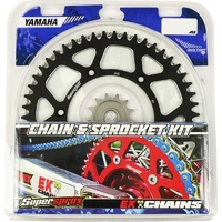SUPERSPROX YAMAHA YZ125/250F 05-17 EK CHAIN AND BLACK ALLOY SPROCKET KIT 13T/48T