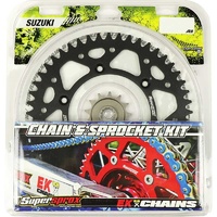 SUPERSPROX SUZUKI RMZ250 13-17 EK CHAIN AND BLACK ALLOY SPROCKET KIT- 13T/48T