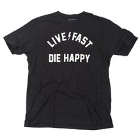 FASTHOUSE DIE HAPPY BLACK TEE
