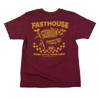 FASTHOUSE ALL OUT MAROON KIDS TEE