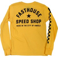 FASTHOUSE STAR HEATHER YELLOW KIDS LONG SLEEVE TEE