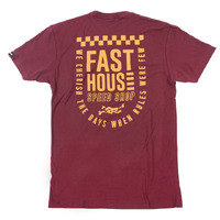 FASTHOUSE ESSENTIAL MAROON TEE SHIRT