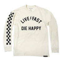 FASTHOUSE DIE HAPPY NATURAL LONG SLEEVE TEE