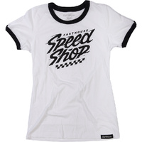 FASTHOUSE HASTE WHITE / BLACK WOMEN'S TEE SHIRT