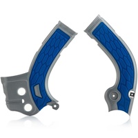 ACERBIS YAMAHA YZ250F/YZ450F X-GRIP SILVER/BLUE FRAME GUARDS
