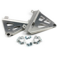 WORKS CONNECTION YAMAHA YZ250F 24-26 YZ450F 23-26 SILVER RADIATOR BRACES