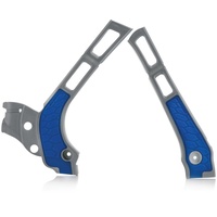 ACERBIS YAMAHA YZ 125/250 X-GRIP SILVER/BLUE FRAME GUARDS