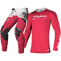 SEVEN 2021 RIVAL RAMPART FLO RED KIDS GEAR SET