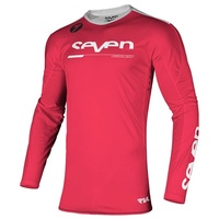 SEVEN 21.1 RIVAL RAMPART FLO RED JERSEY