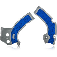 ACERBIS YAMAHA YZ 450F 18-19 X-GRIP SILVER/BLUE FRAME GUARDS