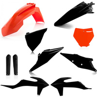 ACERBIS KTM SX/SXF 125-450 2019 ORANGE BLACK PLASTICS KIT