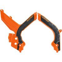 ACERBIS KTM EXC / EXC-F 20-23 X-GRIP ORANGE / BLACK FRAME GUARDS