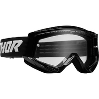 THOR COMBAT RACER BLACK / WHITE KIDS GOGGLES