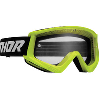 THOR COMBAT RACER FLURO ACID / BLACK KIDS GOGGLES