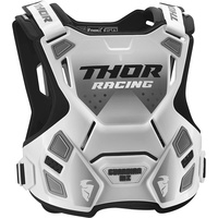 THOR GUARDIAN MX WHITE KIDS BODY ARMOUR - 2XS/XS