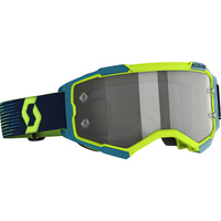 SCOTT FURY LS NEON YELLOW/BLUE LIGHT SENSITIVE GREY LENS GOGGLES