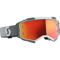 SCOTT FURY WHITE/GREY ORANGE CHROME GOGGLES