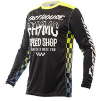 FASTHOUSE 2022 GRINDHOUSE BRUTE BLACK / HI-VIZ JERSEY