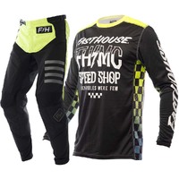 FASTHOUSE 2022 BRUTE BLACK / HI-VIZ KIDS GEAR SET