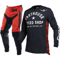 FASTHOUSE 2022 AIR COOLED NAVY / RED GEAR SET