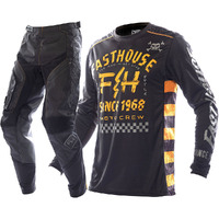 FASTHOUSE 2023 OFFROAD BLACK / AMBER GEAR SET