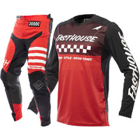 FASTHOUSE 2022 ELROD BLACK / RED GEAR SET