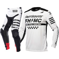 FASTHOUSE 2022 ELROD A / C WHITE KIDS GEAR SET