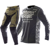 FASTHOUSE 2022 GRINDHOUSE RUFIO BLACK / CAMO KIDS GEAR SET