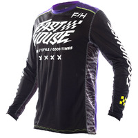 FASTHOUSE 2023 GRINDHOUSE RUFIO BLACK / PURPLE KIDS JERSEY