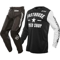 FASTHOUSE 2023 CARBON BLACK / WHITE GEAR SET