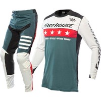 FASTHOUSE 2023 ELROD ASTRE WHITE / SLATE KIDS GEAR SET