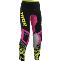 THOR 2027 SPORTMODE PUNKD BLACK / FUCHSIA KIDS PANTS