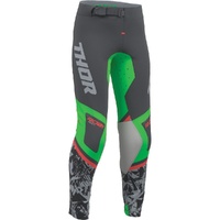 THOR 2027 SPORTMODE PUNKD CHARCOAL / GREEN KIDS PANTS