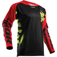 THOR 2018 FUSE RAMPANT BLACK/RED/LIME JERSEY