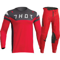 THOR 2023 PRIME RIVAL RED / CHARCOAL GEAR SET
