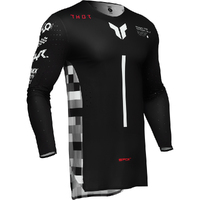 THOR 2025 SPORTMODE RIOT BLACK / RED JERSEY
