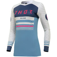 THOR 2024 PRIME BLAZE BLUE STEEL / WHITE WOMENS JERSEY